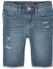 Girls Denim Skimmer Shorts