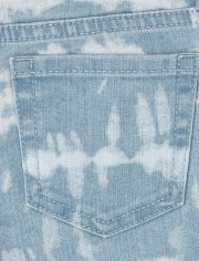 Girls Tie Dye Denim Skimmer Shorts