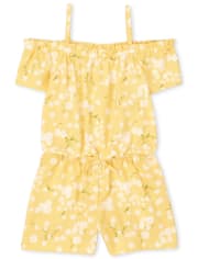 Baby And Toddler Girls Floral Off Shoulder Romper