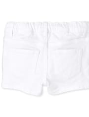 Baby And Toddler Girls Twill Shortie Shorts