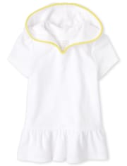 Pareo con capucha y volantes para bebés y niñas pequeñas