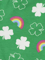 Baby And Toddler Girls St. Patrick's Day Rainbow Leggings