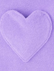 Cache-coeur en forme de cœur pour bébés et petites filles