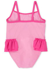 Baby And Toddler Girls Flamingo One Piece Swimsuit