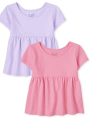 Toddler Girls Tee Shirt 2-Pack