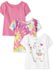 Toddler Girls Tee Shirt 3-Pack