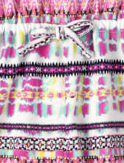 Baby And Toddler Girls Print Cross Back Romper