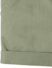 Girls Button Front Shortalls