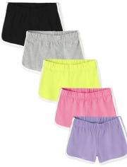 Girls Dolphin Shorts 5-Pack