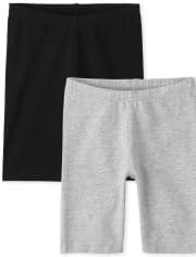 Lot de 2 shorts de vélo pour filles