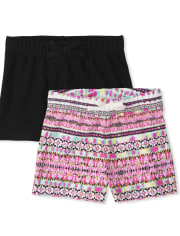 Lot de 2 shorts pour filles