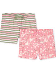 Lot de 2 shorts pour filles