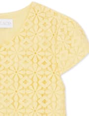 Girls Mommy And Me Daisy Lace Matching Shift Dress