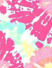 Maillot de bain Rashguard tie-dye pour fille
