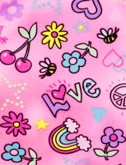 Maillot de bain tankini Emoji Tie Dye pour fille