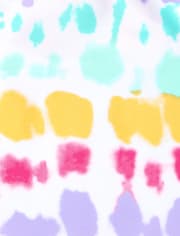 Bañador tankini con efecto tie-dye y arcoíris para niñas