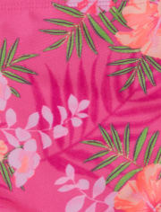 Maillot de bain bikini fleuri pour fille