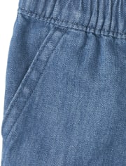 Pantalones cortos de mezclilla para bebés y niñas pequeñas