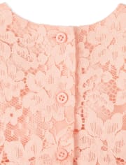 Baby Girls Lace Fit And Flare Dress
