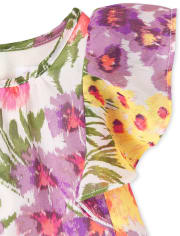 Baby Girls Floral Ruffle Dress