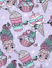 Girls Dessert Squishies Snug Fit Cotton Pajamas