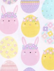 Girls Easter Bunny Snug Fit Cotton Pajamas