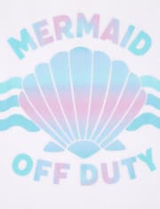 Girls Mermaid Snug Fit Cotton Pajamas 2-Pack