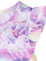 Camisón de castillo de unicornio para niñas