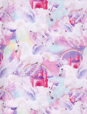 Camisón de castillo de unicornio para niñas