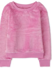 Top de pijama de forro polar acogedor para niñas