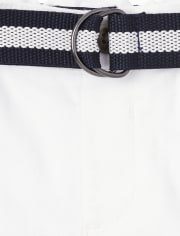 Baby And Toddler Boys Belted Chino Shorts