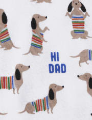 Pijamas de una pieza de algodón con ajuste ceñido para perros para bebés y niños pequeños, paquete de 2