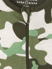 Baby And Toddler Boys Animal Camo Snug Fit Cotton One Piece Pajamas 2-Pack