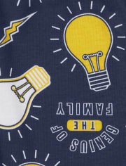 Pijamas de algodón ajustados Glow Genius para bebés y niños pequeños
