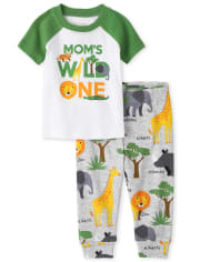 Baby And Toddler Boys Wild One Snug Fit Cotton Pajamas