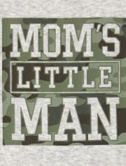 Pyjama en coton ajusté maman camouflage pour bébés et tout-petits garçons
