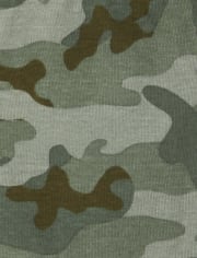 Pyjama en coton ajusté maman camouflage pour bébés et tout-petits garçons