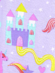 Pijama de algodón con diseño de unicornio mágico para bebés y niñas pequeñas
