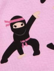 Baby And Toddler Girls Ninja Snug Fit Cotton Pajamas