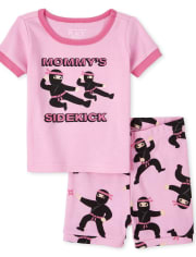 Baby And Toddler Girls Ninja Snug Fit Cotton Pajamas