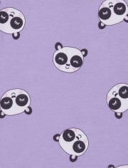 Lot de 2 pyjamas en coton ajustés Panda pour bébés et petites filles