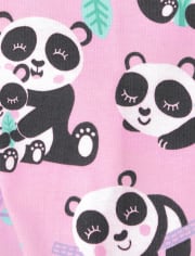 Lot de 2 pyjamas en coton ajustés Panda pour bébés et petites filles