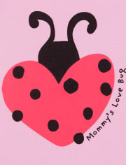 Baby And Toddler Girls Lady Bug Snug Fit Cotton Pajamas 2-Pack