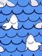Baby And Toddler Boys Glow Shark Snug Fit Cotton Pajamas 2-Pack