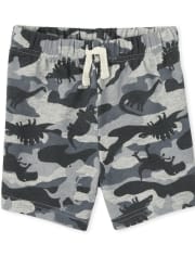 Baby And Toddler Boys Dino Camo French Terry Shorts