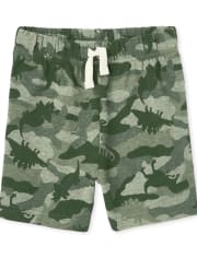Baby And Toddler Boys Dino Camo French Terry Shorts