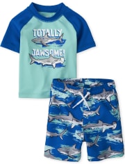 Baby And Toddler Boys Shark Swimsuit