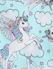 Baby And Toddler Girls Unicorn Squishies Snug Fit Cotton Pajamas 2-Pack
