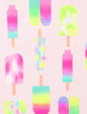 Ensemble de 2 pyjamas en coton ajustés tie-dye pour bébés et petites filles