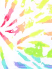 Ensemble de 2 pyjamas en coton ajustés tie-dye pour bébés et petites filles